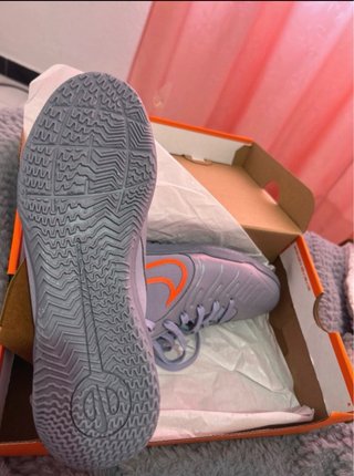 Zapatillas Fútbol Sala Nike Moradas Naranja
