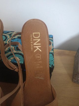Zapatos de piel DNK beige/marrón