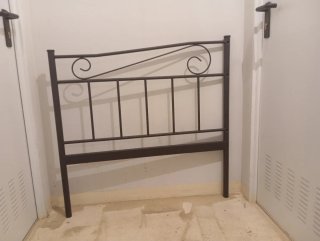 Sofá cama de forja negro