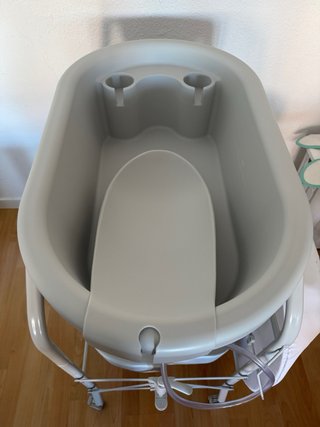 Vaschetta da bagno per neonati 4 in 1 con fasciatoio Costway