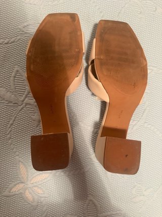 Sandalias Lefties Tacón Beige Talla 41