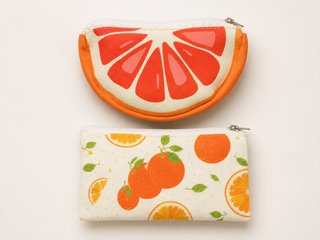 Monedero neceser verano estampado fruta