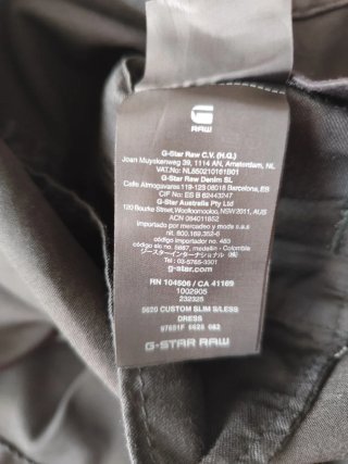 Vestido G-Star raw Negro Ajustado