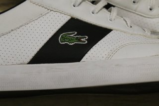 Zapatillas Lacoste Blancas y Negras
