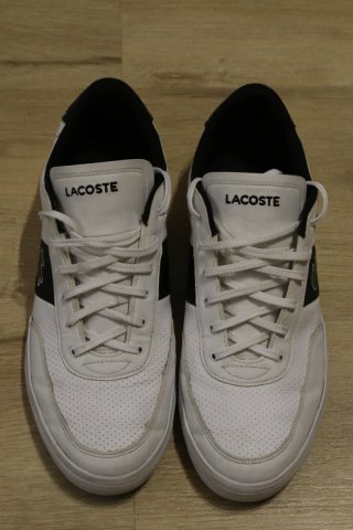 Zapatillas Lacoste Blancas y Negras