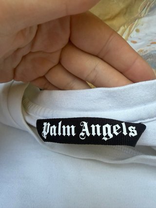 T-shirt Palm Angels cuore rosa