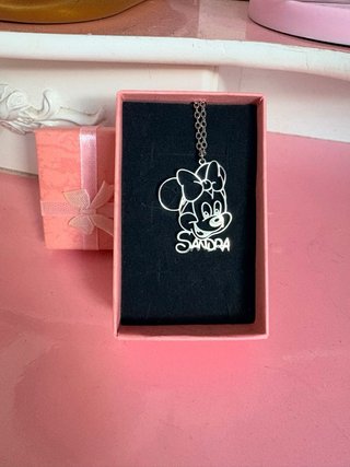 Collar Minnie Mouse con nombre SANDRA