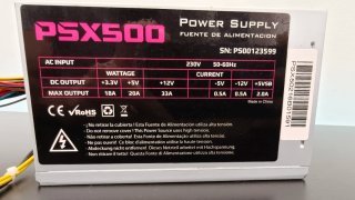 Fuente Alimentación 500W PC Ordenador Torre