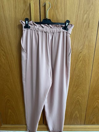 Pull&Bear Pantalón Rosa Talla S