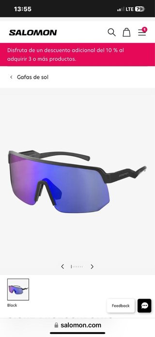 Gafas Salomon Sight Photo BlackBlue Fotocromáticas
