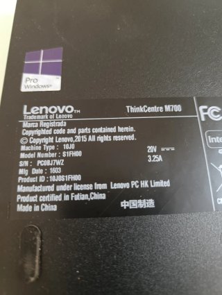 Mini PC Lenovo ThinkCentre Negro M700