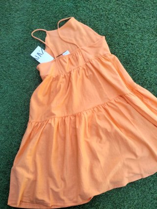 Vestitino Zara 9 anni arancione