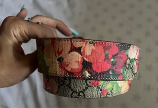 Cintura Gucci Bloom 80cm Oro Multicolor