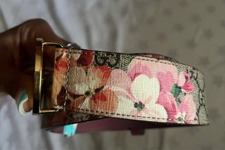 Cintura Gucci Bloom 80cm Oro Multicolor