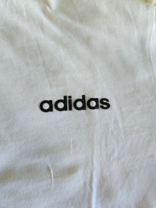 T-shirt Adidas Bianca 3-Stripes Taglia 15-16