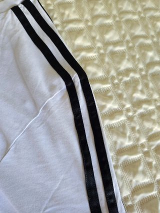 T-shirt Adidas Bianca 3-Stripes Taglia 15-16