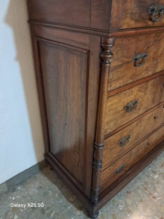 Cómoda Antigua Madera Raíz de roble
