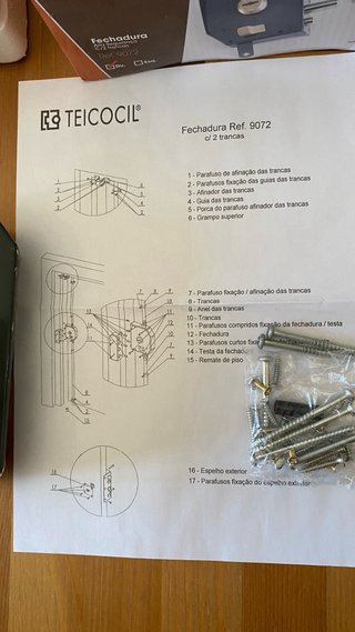 Fechadura Teicocil 9072 DTO