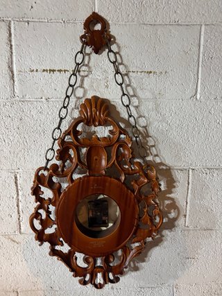 Orologio da parete antico in legno