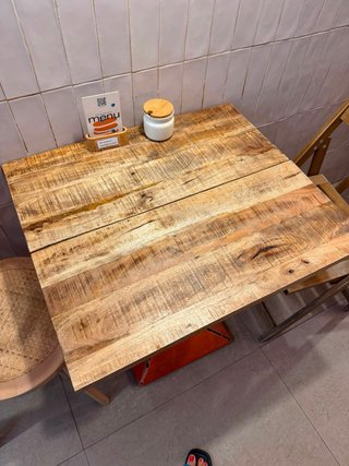 Mesa de madera mango macizo