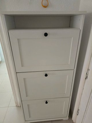 Zapatero recibidor Ikea blanco