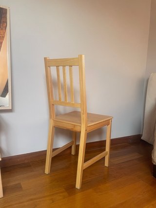 2 Sillas de Madera Ikea Marrón
