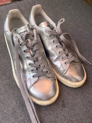 Zapatillas Adidas Stan Smith Plateadas