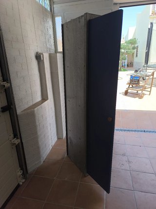 Taquilla metálica azul y gris