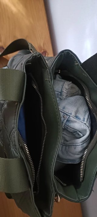 Bolso acolchado verde
