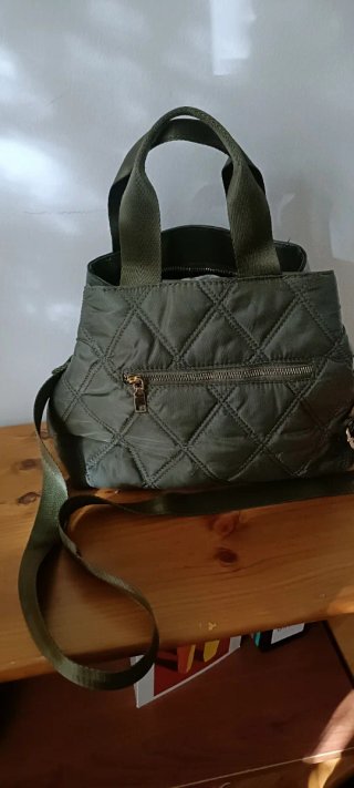 Bolso acolchado verde