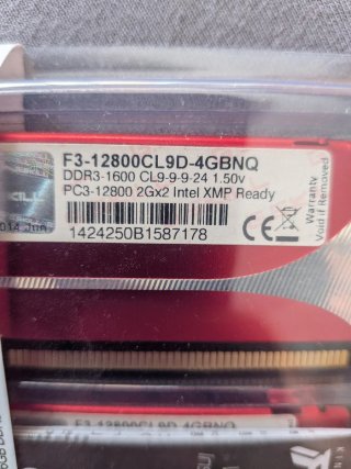 2x G.Skill DDR3 4GB 1600MHz RAM