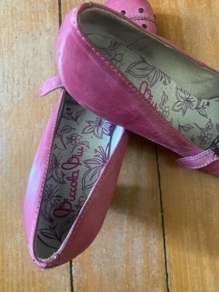 Zapatos rosas tacón mary jane talla 39