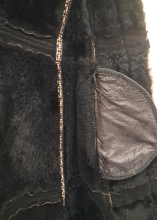 Casaco Vintage Chamois e Lã - Feito à Mão