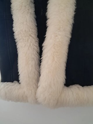 Casaco Vintage Chamois e Lã - Feito à Mão