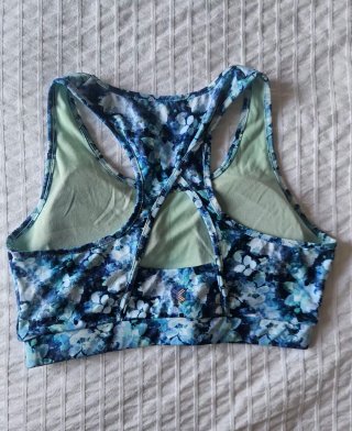 Sujetador deportivo POWER floral azul