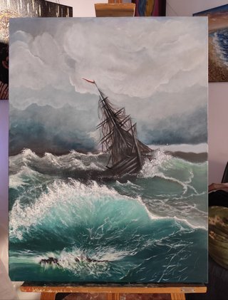 Dibujo retratos y punto cuadros interiores