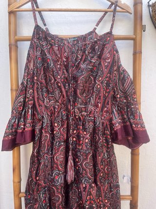 Vestido boho largo estampado