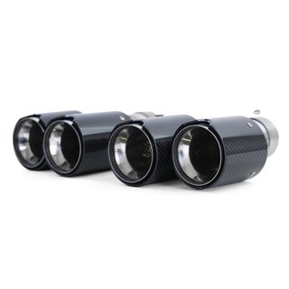 COLAS DE ESCAPE DOBLE EM CARBONO LOOK M