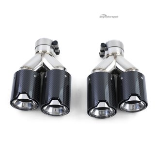 COLAS DE ESCAPE DOBLE EM CARBONO LOOK M