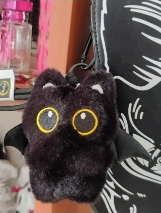 Borsa gatto nera con peluche