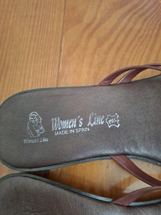 Sandalias Mujer Talla 35 Piel Marrón