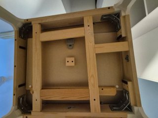 Mesa de comedor extensible blanca