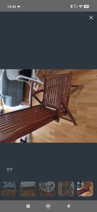 Mesa y Sillas Plegables de Madera