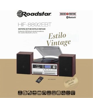 Roadstar HIF-8892EBT Minicadena Hi-Fi