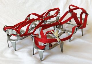 CRAMPONES STUBAI AÑOS 70 ALPINISMO MONTAÑA ARNES