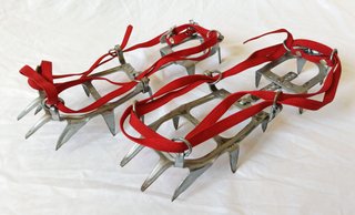 CRAMPONES STUBAI AÑOS 70 ALPINISMO MONTAÑA ARNES