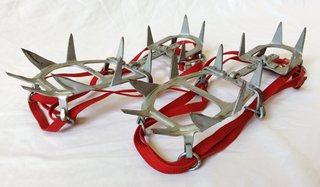 CRAMPONES STUBAI AÑOS 70 ALPINISMO MONTAÑA ARNES