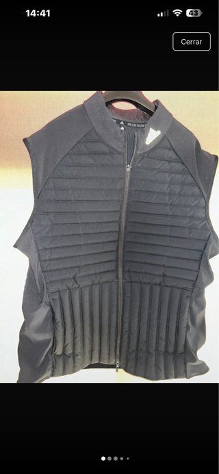 Chaleco plumífero Adidas gris Talla xl