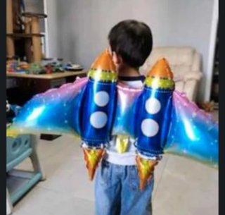 Globo cohete espacial para niños