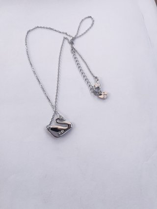 Collar Cisne Swarovski Plata